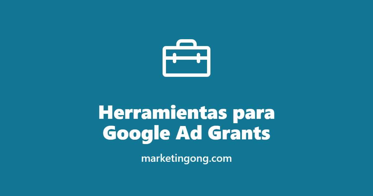 Herramientas para Google Ad Grants